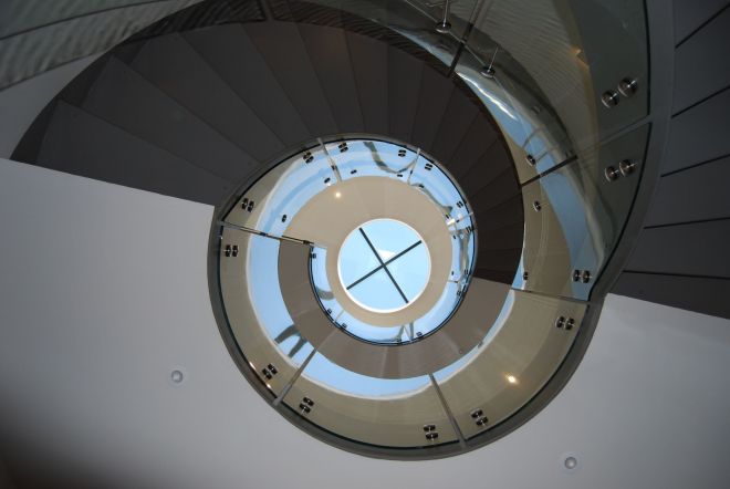 Modern spiral staircase, Baxter Green Architects