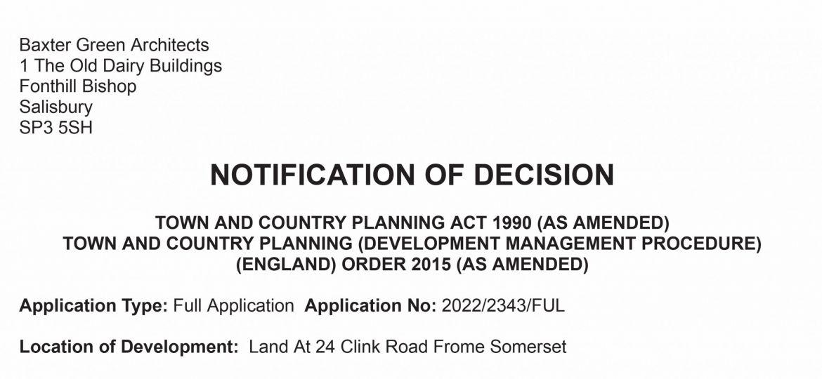 Planning Permission Frome