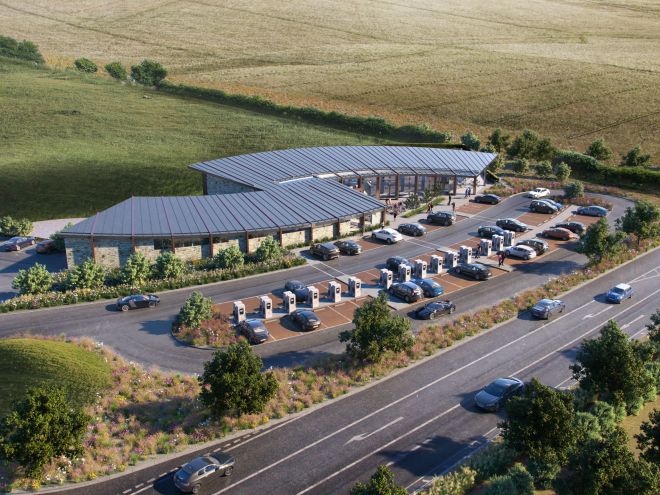 Proposed new Chicklade Service Station on A303