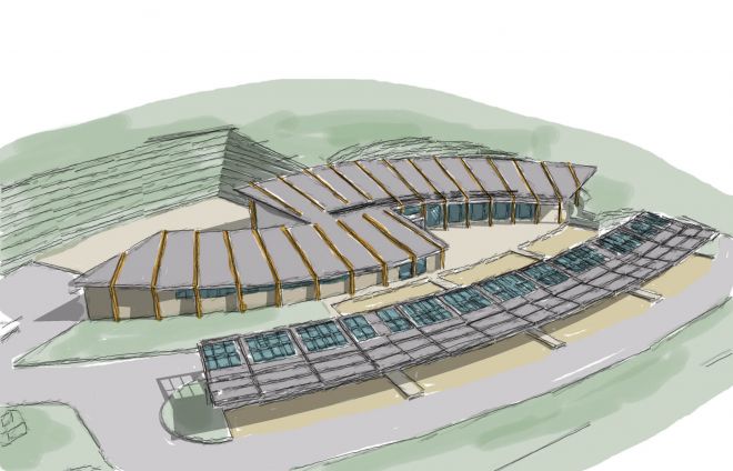 conceptual sketch chicklade service station on A303